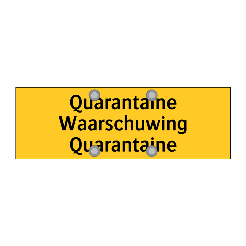 Quarantaine Waarschuwing Quarantaine & Quarantaine Waarschuwing Quarantaine