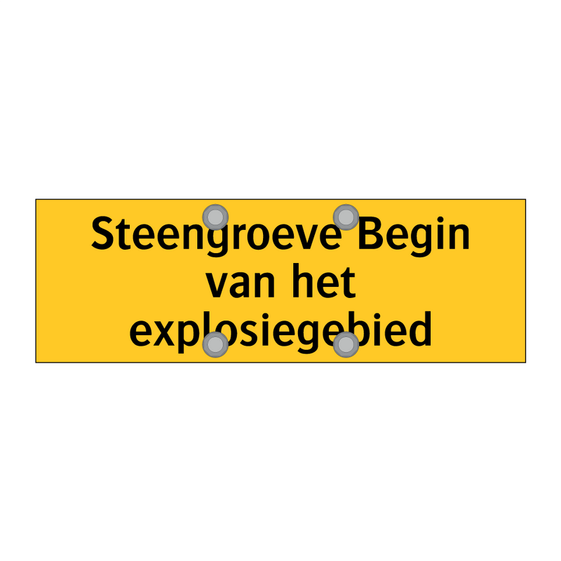 Steengroeve Begin van het explosiegebied & Steengroeve Begin van het explosiegebied