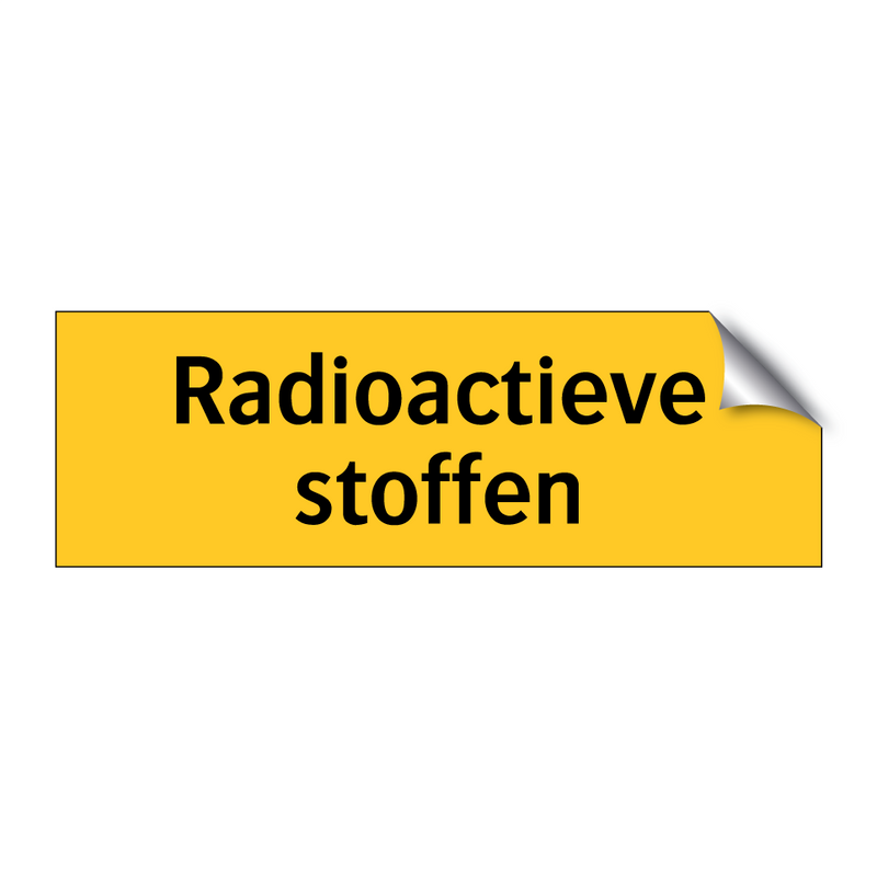 Radioactieve stoffen & Radioactieve stoffen & Radioactieve stoffen & Radioactieve stoffen