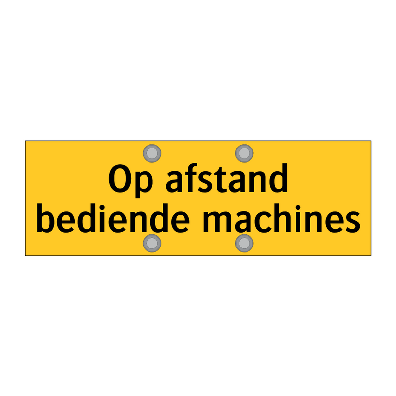 Op afstand bediende machines & Op afstand bediende machines & Op afstand bediende machines