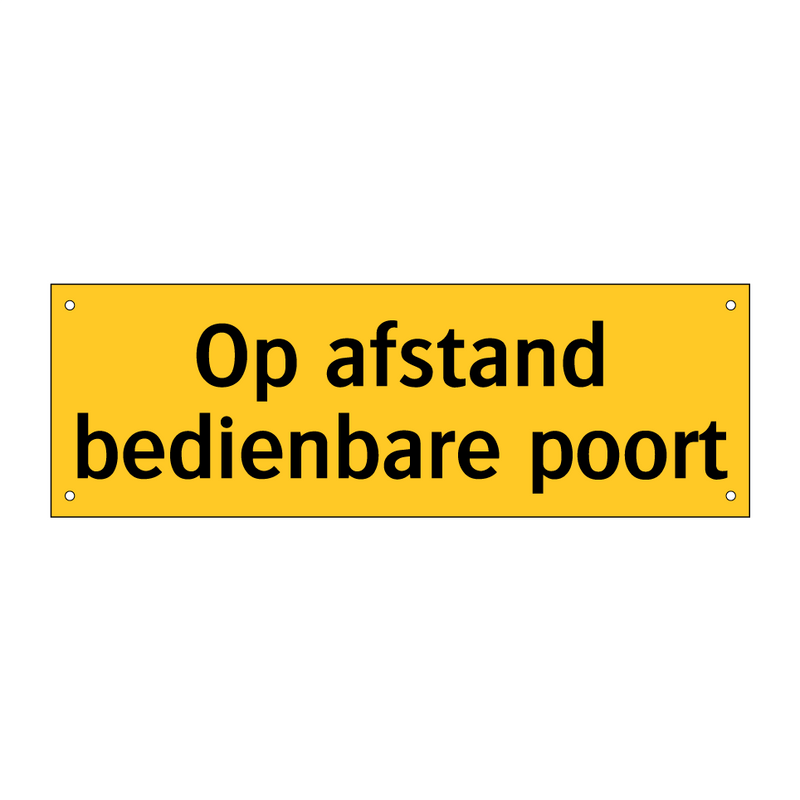 Op afstand bedienbare poort & Op afstand bedienbare poort & Op afstand bedienbare poort