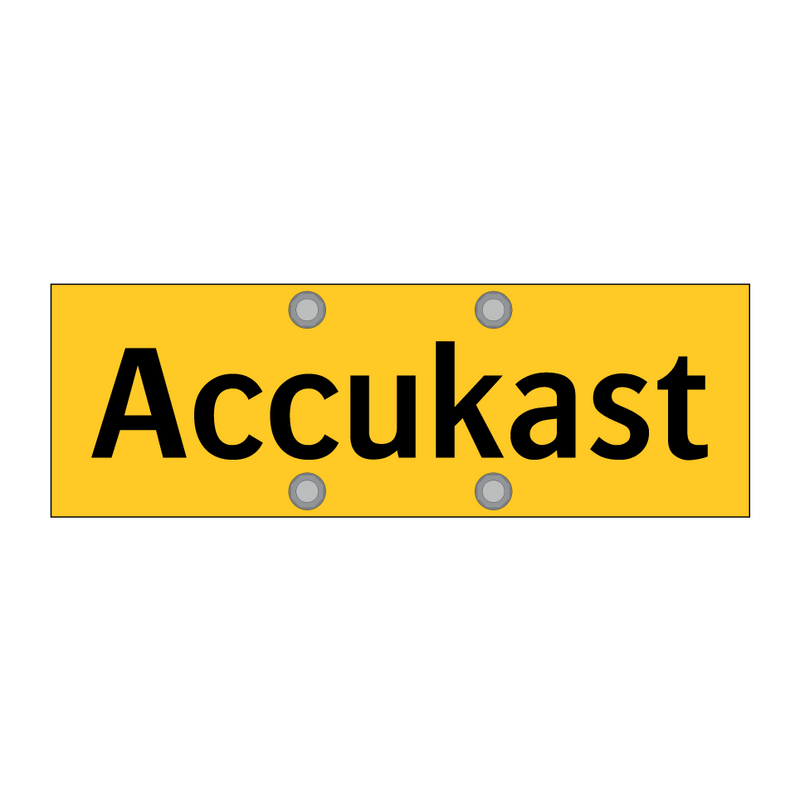 Accukast & Accukast & Accukast