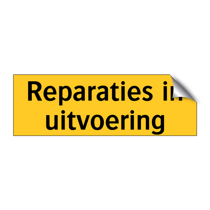 Reparaties in uitvoering & Reparaties in uitvoering & Reparaties in uitvoering