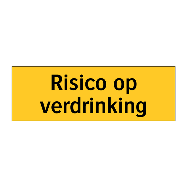 Risico op verdrinking & Risico op verdrinking & Risico op verdrinking & Risico op verdrinking