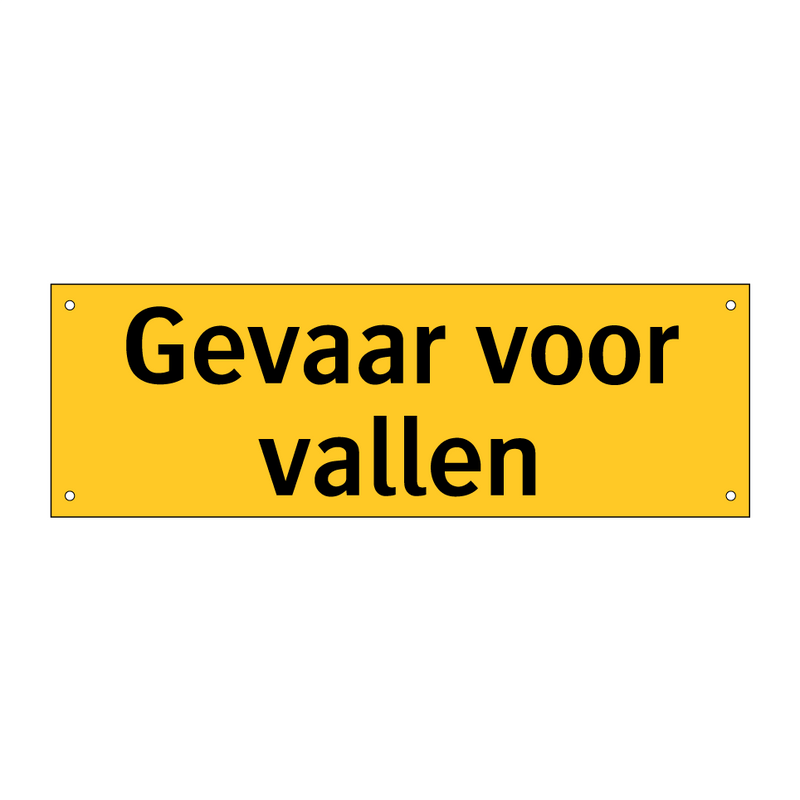 Gevaar voor vallen & Gevaar voor vallen & Gevaar voor vallen & Gevaar voor vallen