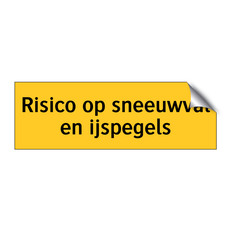 Risico op sneeuwval en ijspegels & Risico op sneeuwval en ijspegels