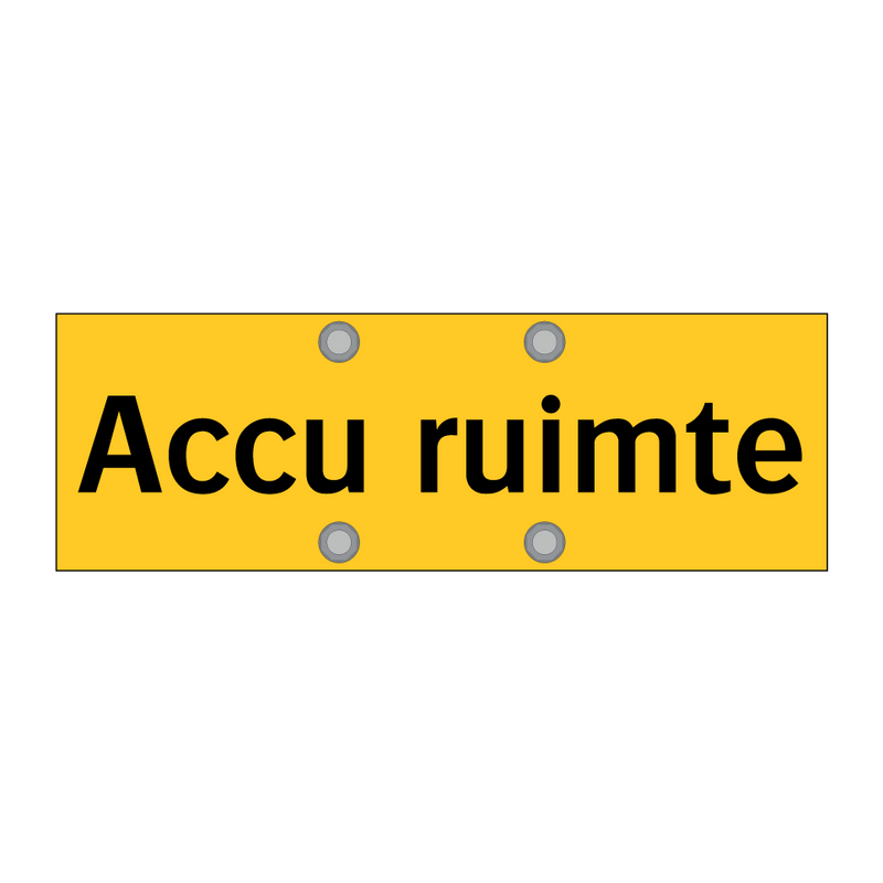 Accu ruimte & Accu ruimte & Accu ruimte