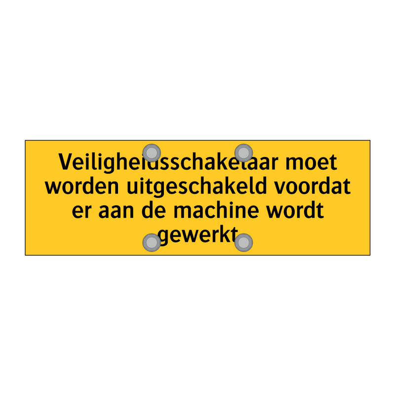 Veiligheidsschakelaar moet worden uitgeschakeld /.../