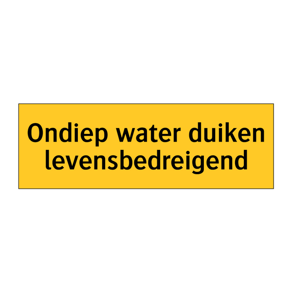 Ondiep water duiken levensbedreigend & Ondiep water duiken levensbedreigend