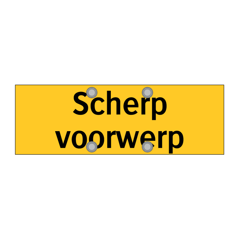 Scherp voorwerp & Scherp voorwerp & Scherp voorwerp