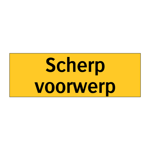 Scherp voorwerp & Scherp voorwerp & Scherp voorwerp & Scherp voorwerp & Scherp voorwerp