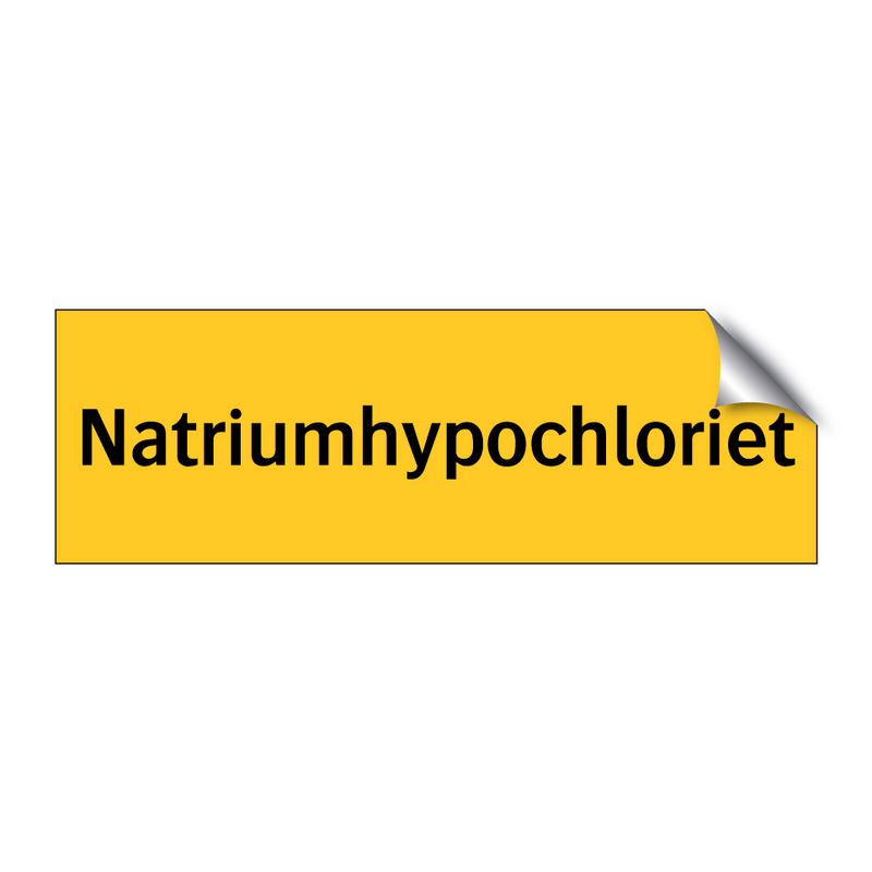 Natriumhypochloriet & Natriumhypochloriet & Natriumhypochloriet & Natriumhypochloriet