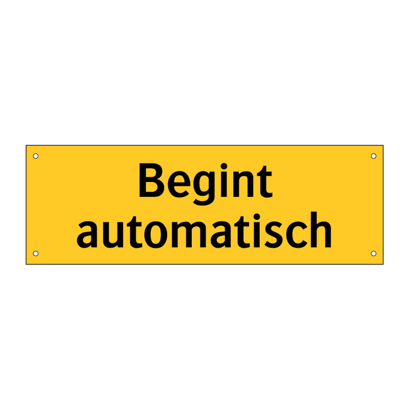 Begint automatisch & Begint automatisch & Begint automatisch & Begint automatisch