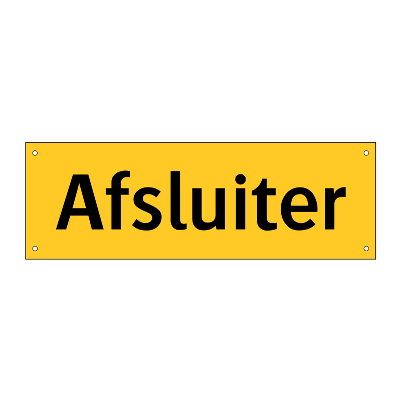 Afsluiter & Afsluiter & Afsluiter & Afsluiter & Afsluiter & Afsluiter & Afsluiter & Afsluiter