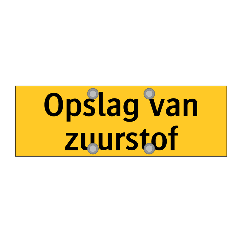 Opslag van zuurstof & Opslag van zuurstof & Opslag van zuurstof