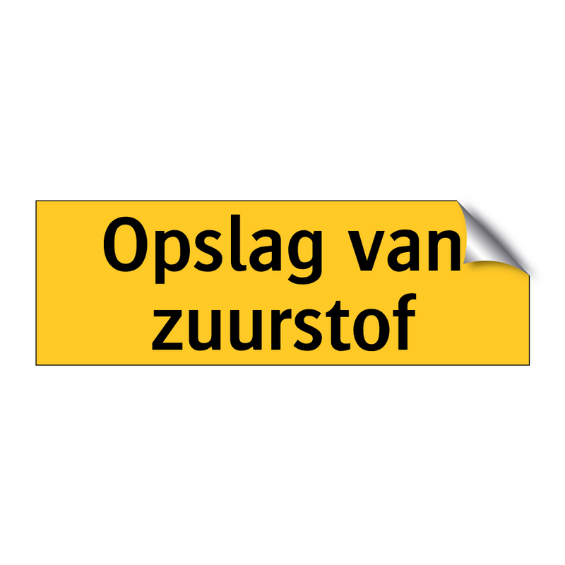 Opslag van zuurstof & Opslag van zuurstof & Opslag van zuurstof & Opslag van zuurstof