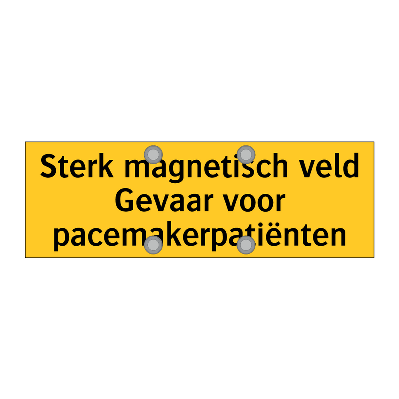 Sterk magnetisch veld Gevaar voor pacemakerpatiënten