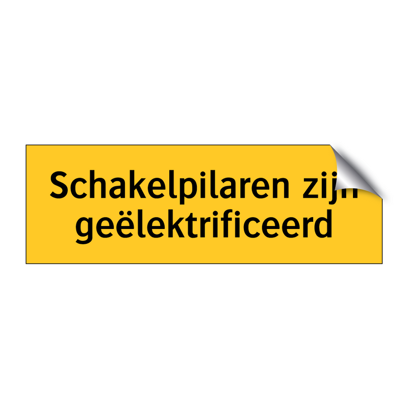 Schakelpilaren zijn geëlektrificeerd & Schakelpilaren zijn geëlektrificeerd