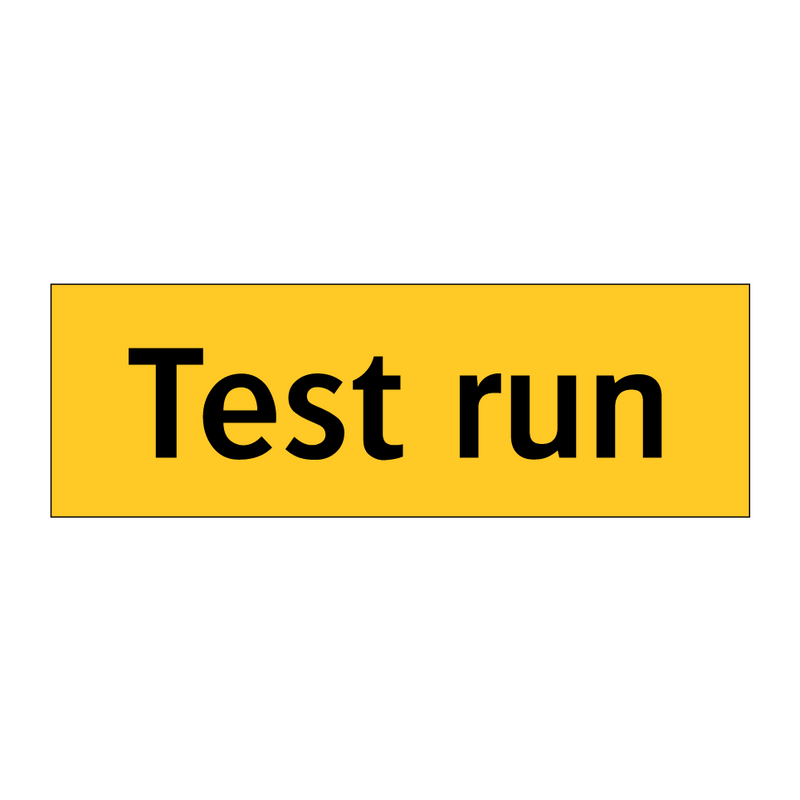 Test run & Test run & Test run & Test run & Test run & Test run & Test run & Test run & Test run