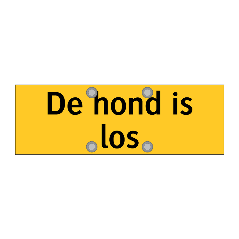 De hond is los & De hond is los & De hond is los