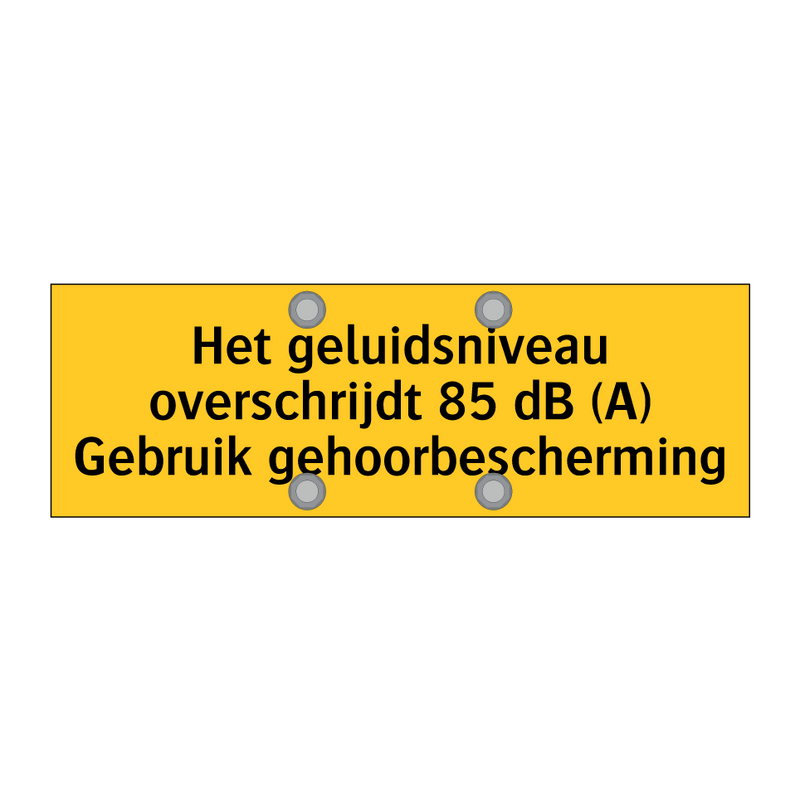 Het geluidsniveau overschrijdt 85 dB (A) Gebruik /.../