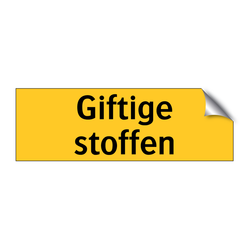 Giftige stoffen & Giftige stoffen & Giftige stoffen & Giftige stoffen