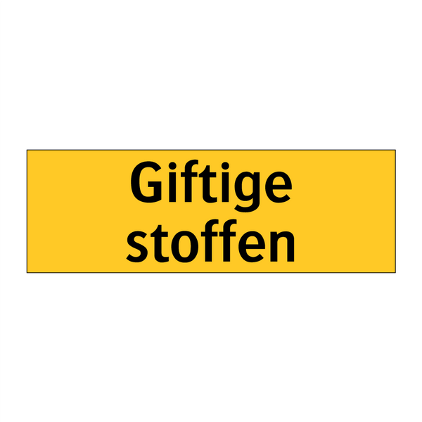 Giftige stoffen & Giftige stoffen & Giftige stoffen & Giftige stoffen & Giftige stoffen