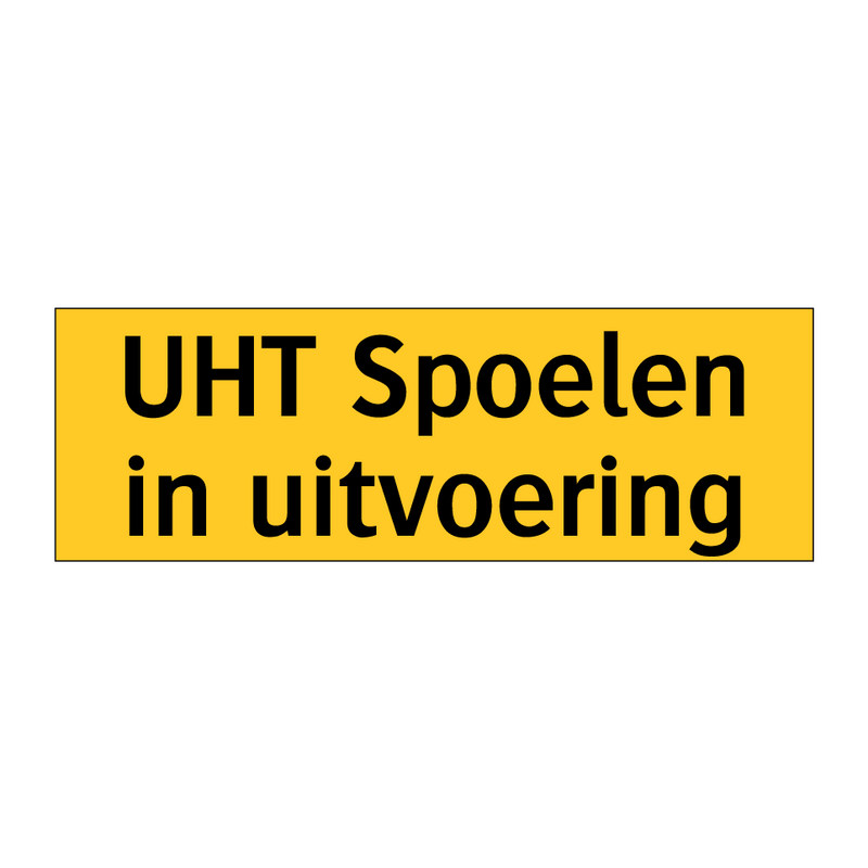 UHT Spoelen in uitvoering & UHT Spoelen in uitvoering & UHT Spoelen in uitvoering