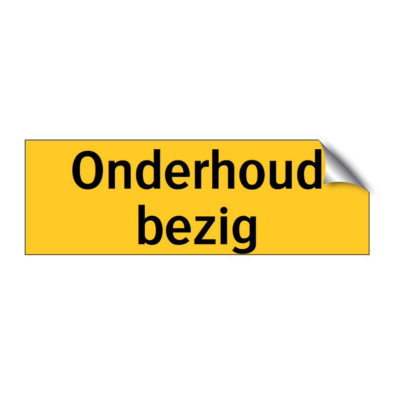 Onderhoud bezig & Onderhoud bezig & Onderhoud bezig & Onderhoud bezig