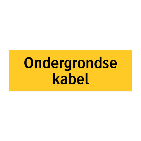 Ondergrondse kabel & Ondergrondse kabel & Ondergrondse kabel & Ondergrondse kabel