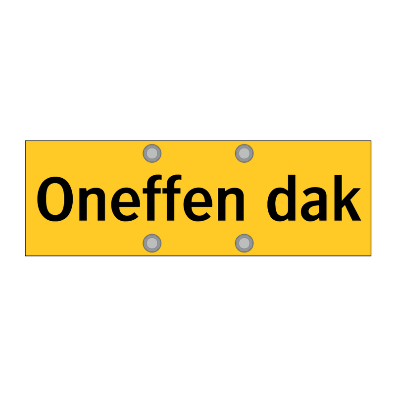 Oneffen dak & Oneffen dak & Oneffen dak