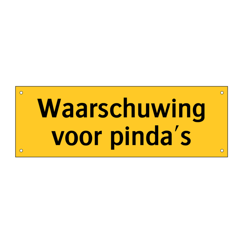 Waarschuwing voor pinda's & Waarschuwing voor pinda's & Waarschuwing voor pinda's