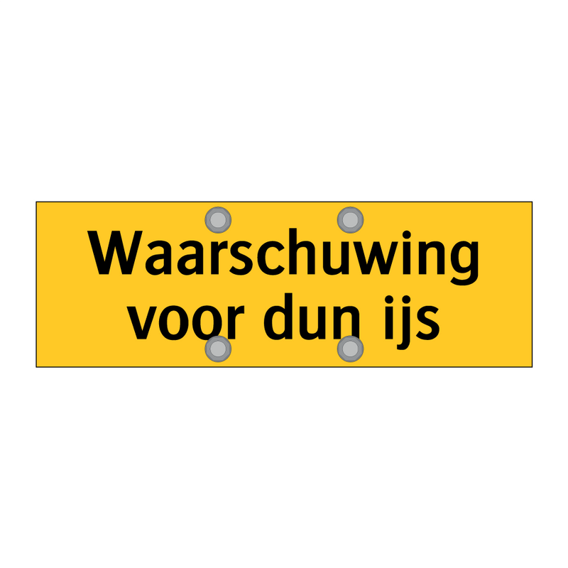 Waarschuwing voor dun ijs & Waarschuwing voor dun ijs & Waarschuwing voor dun ijs