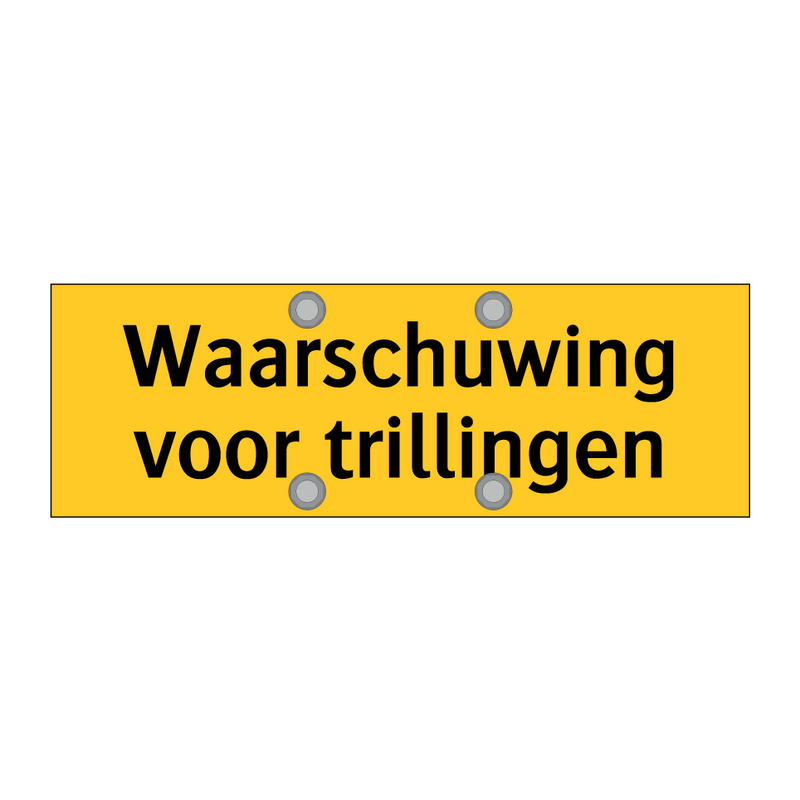 Waarschuwing voor trillingen & Waarschuwing voor trillingen & Waarschuwing voor trillingen