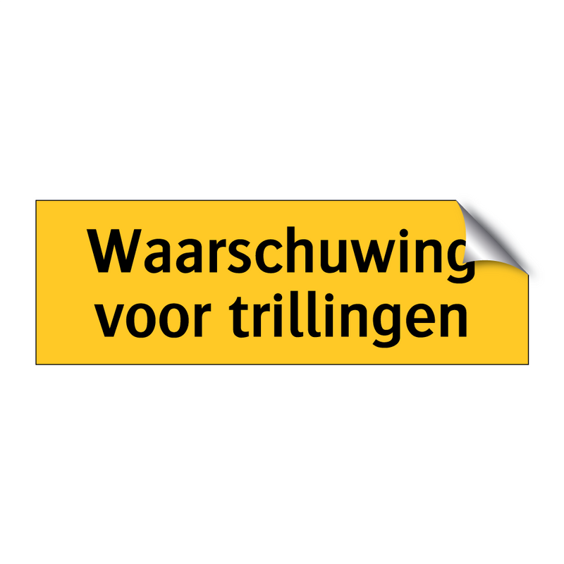 Waarschuwing voor trillingen & Waarschuwing voor trillingen & Waarschuwing voor trillingen