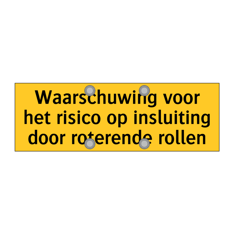 Waarschuwing voor het risico op insluiting door /.../