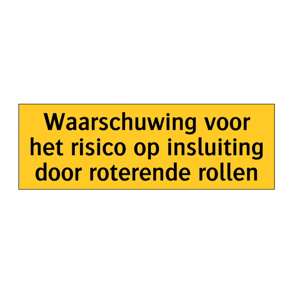 Waarschuwing voor het risico op insluiting door /.../