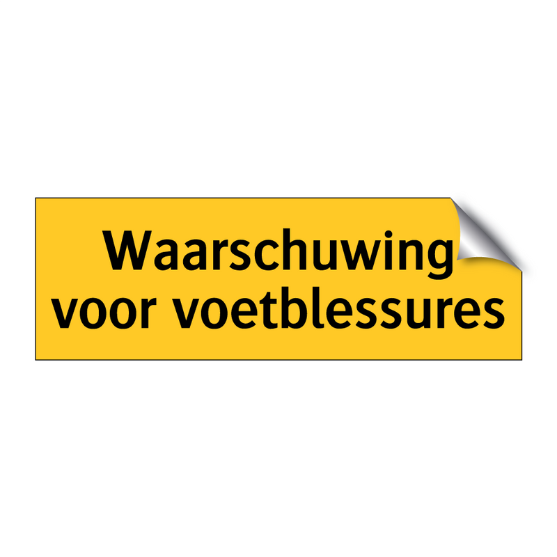 Waarschuwing voor voetblessures & Waarschuwing voor voetblessures & Waarschuwing voor voetblessures