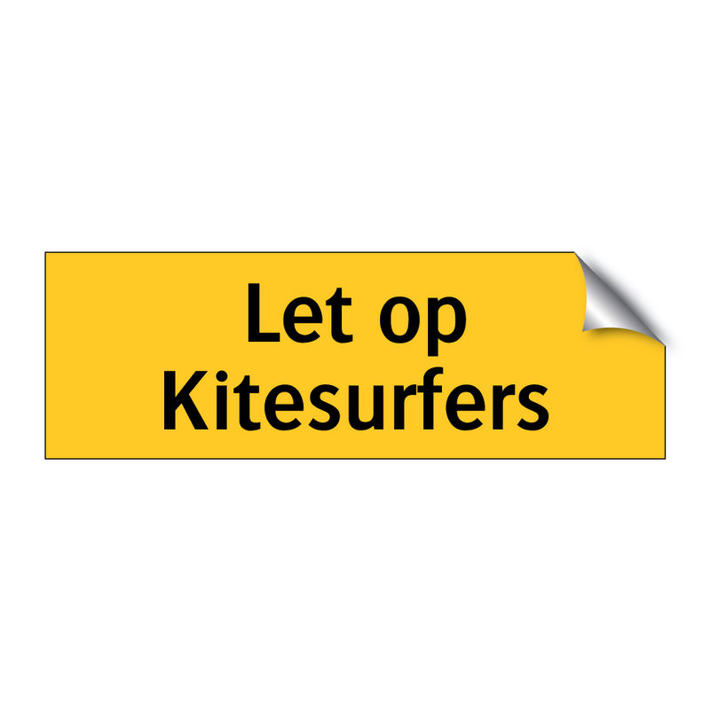 Let op Kitesurfers & Let op Kitesurfers & Let op Kitesurfers & Let op Kitesurfers