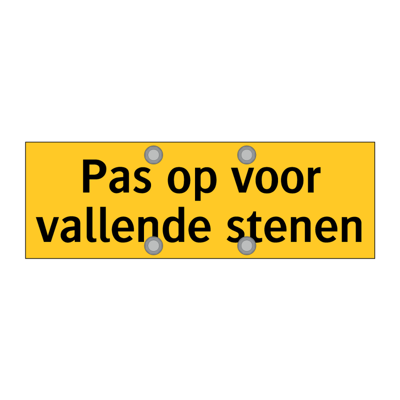 Pas op voor vallende stenen & Pas op voor vallende stenen & Pas op voor vallende stenen