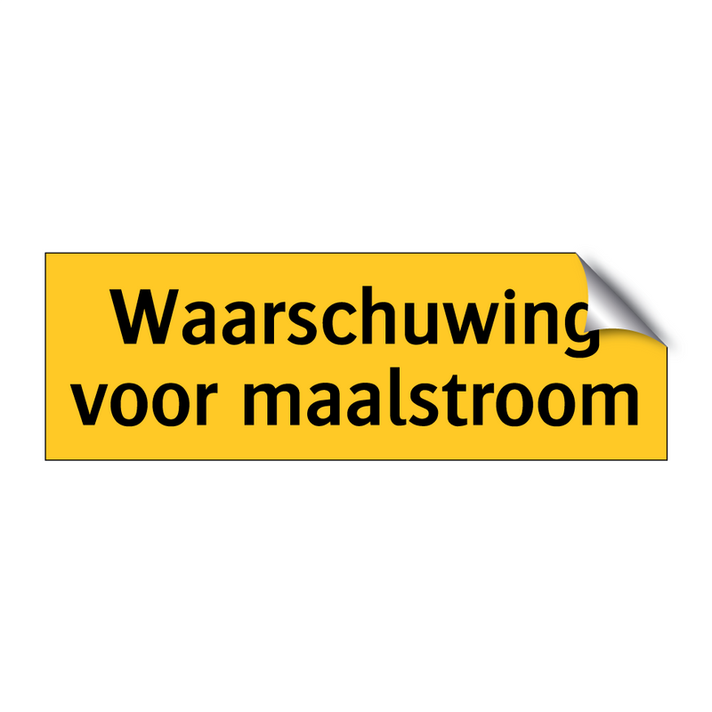 Waarschuwing voor maalstroom & Waarschuwing voor maalstroom & Waarschuwing voor maalstroom