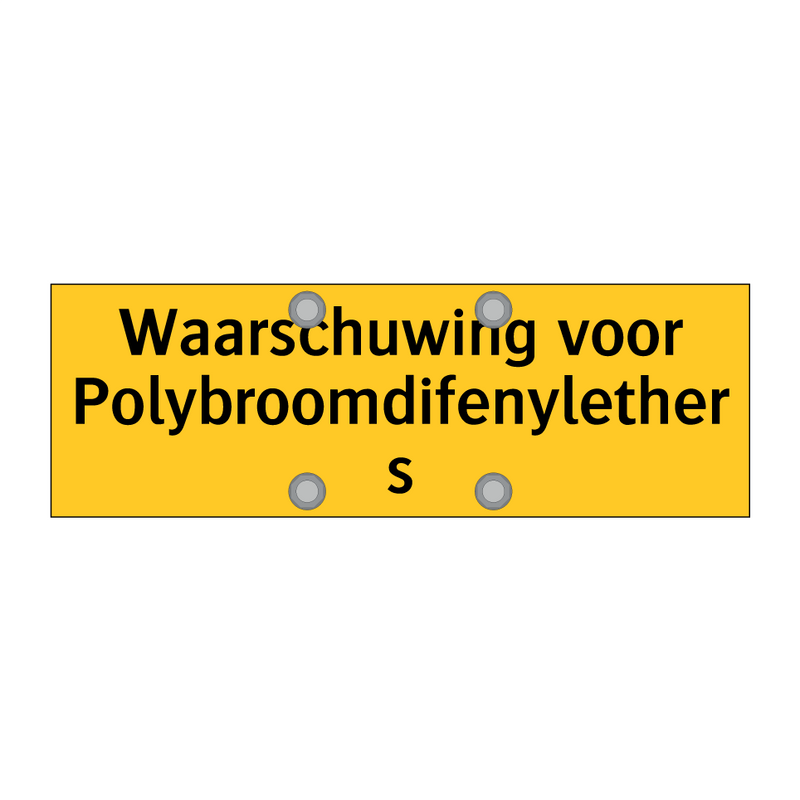 Waarschuwing voor Polybroomdifenylethers & Waarschuwing voor Polybroomdifenylethers