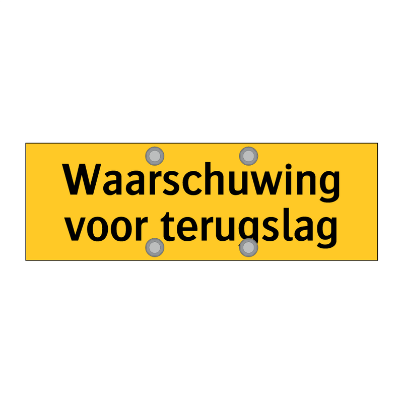 Waarschuwing voor terugslag & Waarschuwing voor terugslag & Waarschuwing voor terugslag