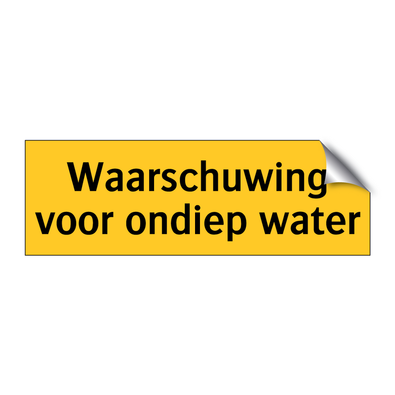 Waarschuwing voor ondiep water & Waarschuwing voor ondiep water & Waarschuwing voor ondiep water