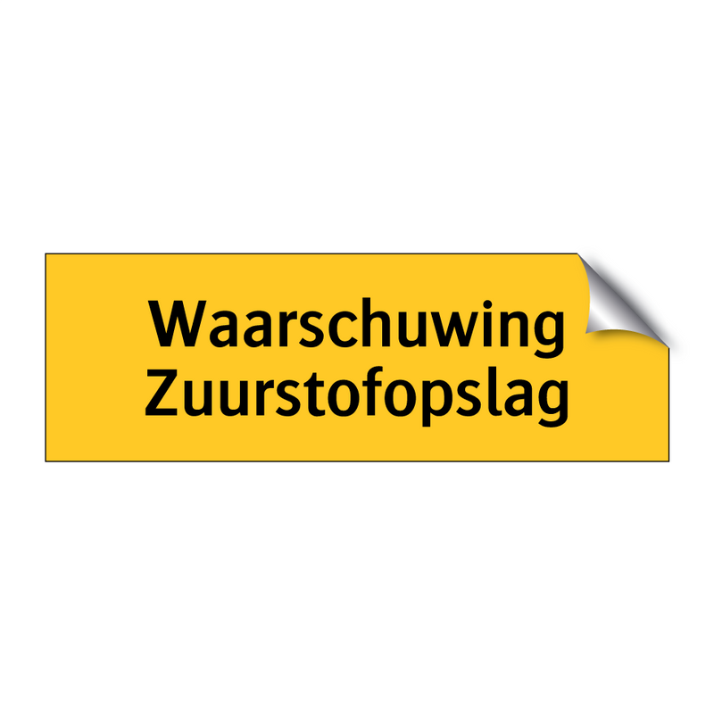 Waarschuwing Zuurstofopslag & Waarschuwing Zuurstofopslag & Waarschuwing Zuurstofopslag