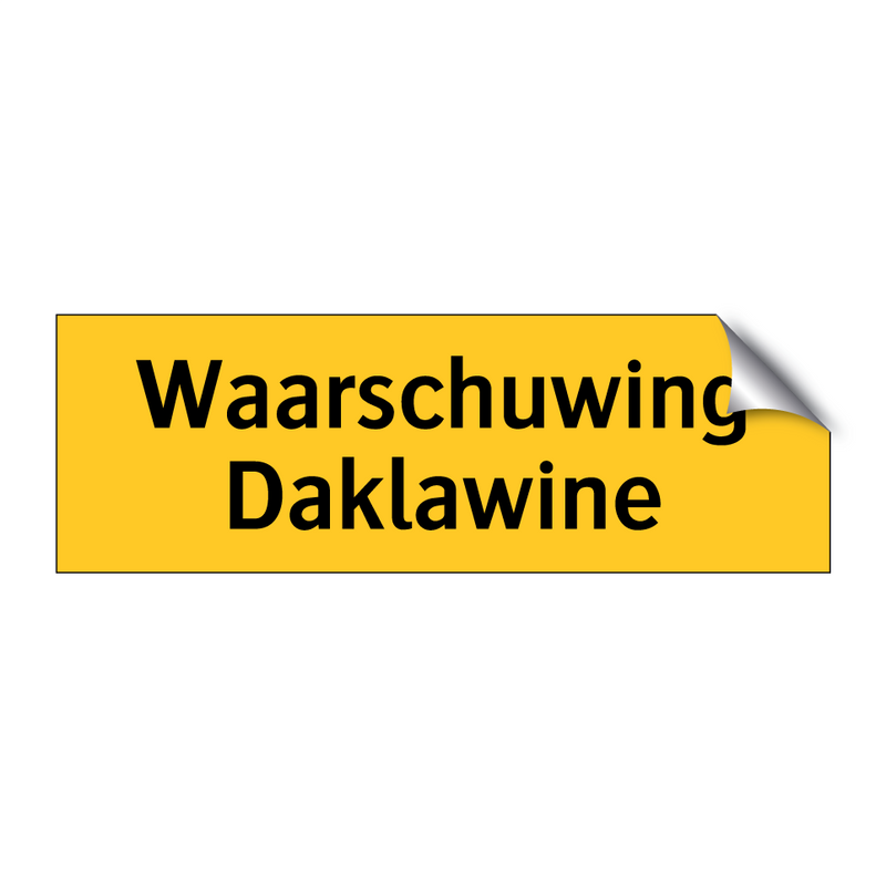 Waarschuwing Daklawine & Waarschuwing Daklawine & Waarschuwing Daklawine & Waarschuwing Daklawine