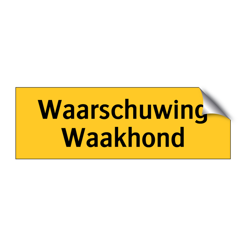 Waarschuwing Waakhond & Waarschuwing Waakhond & Waarschuwing Waakhond & Waarschuwing Waakhond