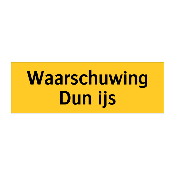 Waarschuwing Dun ijs & Waarschuwing Dun ijs & Waarschuwing Dun ijs & Waarschuwing Dun ijs