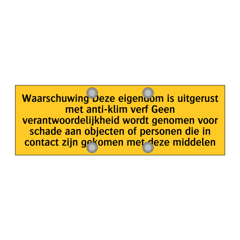 Waarschuwing Deze eigendom is uitgerust met anti-klim /.../