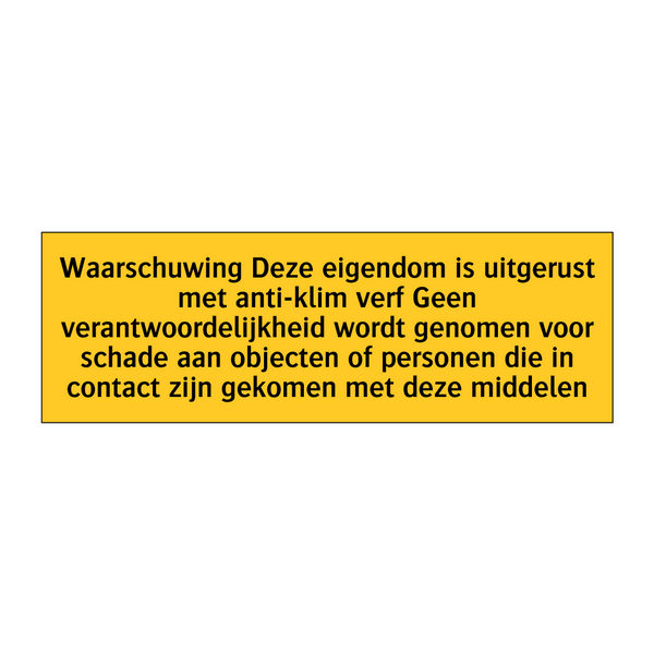 Waarschuwing Deze eigendom is uitgerust met anti-klim /.../